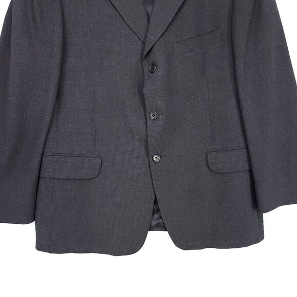 Brooks Brothers Blazer Suit Jacket Men 42 Gray 90% Wool Blend Made In Italy - Picture 5 of 15